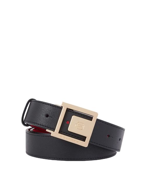 CU6180W92 PIQUADRO | Cinture | CU6180W92NERO ROSSO