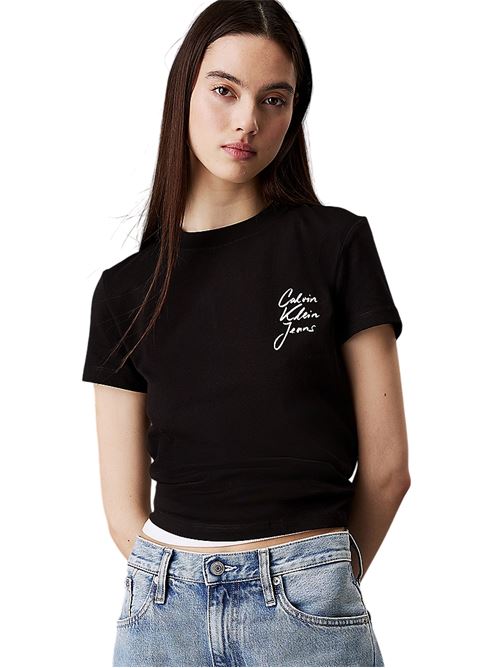J20J224984BEH NERO CALVIN KLEIN | T-shirts | J20J224984BEH NERO