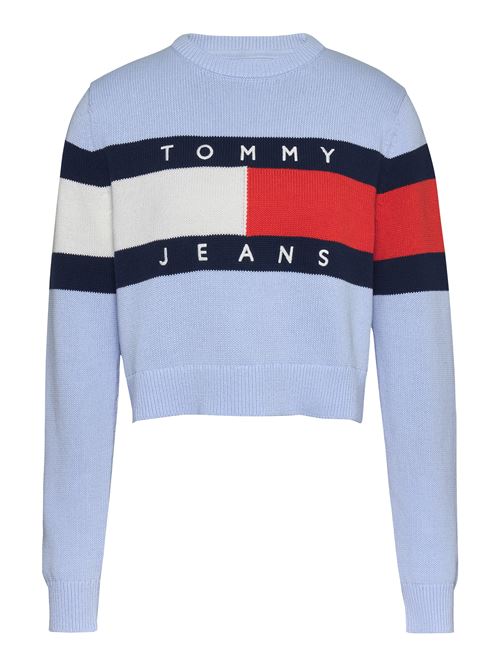 DW0DW19335C3Q AZZURRO Tommy Jeans | Maglie | DW0DW19335C3Q AZZURRO
