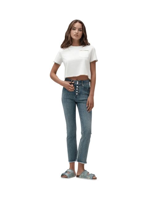 30111BIANCO WHITE WISE | T-shirts | 30111BIANCO