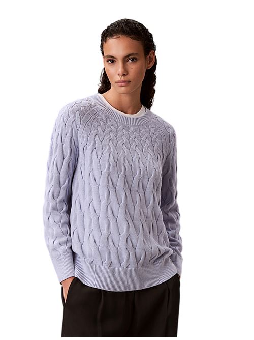 LV044E301GTKF AZZURRO CALVIN KLEIN | Maglie | LV044E301GTKF AZZURRO