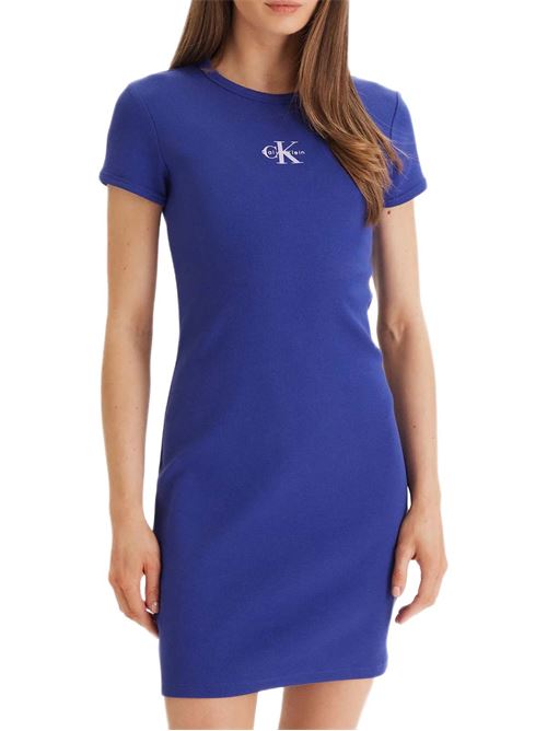 LV047F241GC8X BLU CHINA CALVIN KLEIN | Vestiti corti | LV047F241GC8X BLU CHINA