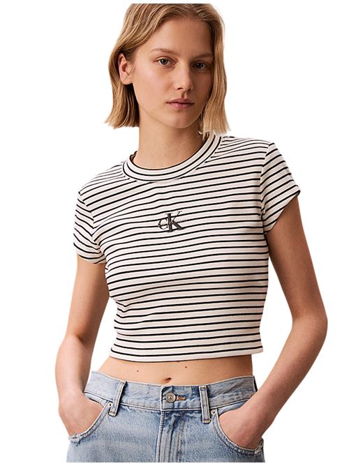 LV047F833GXDY GRIGIO CALVIN KLEIN | T-shirts | LV047F833GXDY GRIGIO