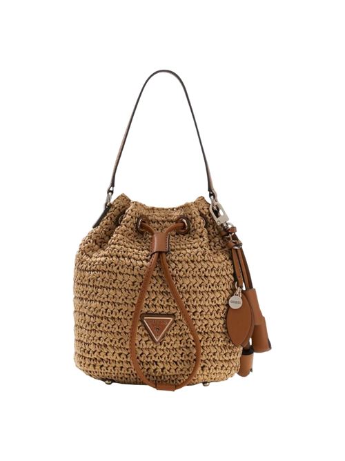 secchiello ofelia ( rafia) Guess | HWWG9923030COGNAC