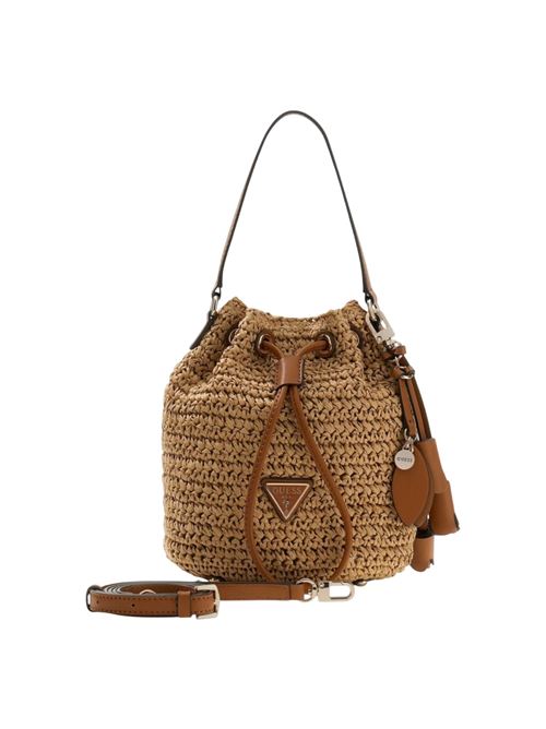 secchiello ofelia ( rafia) Guess | HWWG9923030COGNAC