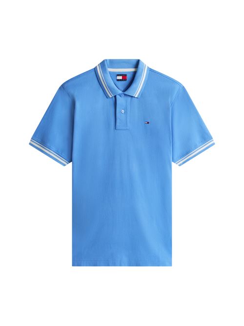 DM0DM22700C38 AZZURRO Tommy Jeans | Polo | DM0DM22700C38 AZZURRO