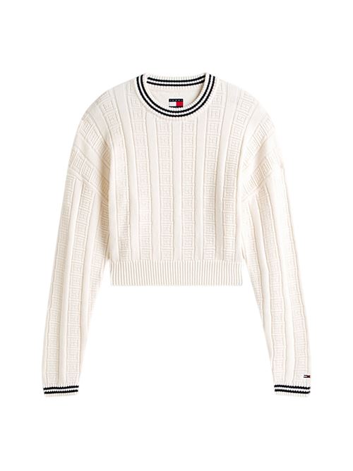 DW0DW22025YBH BIANCO Tommy Jeans | Maglie | DW0DW22025YBH BIANCO