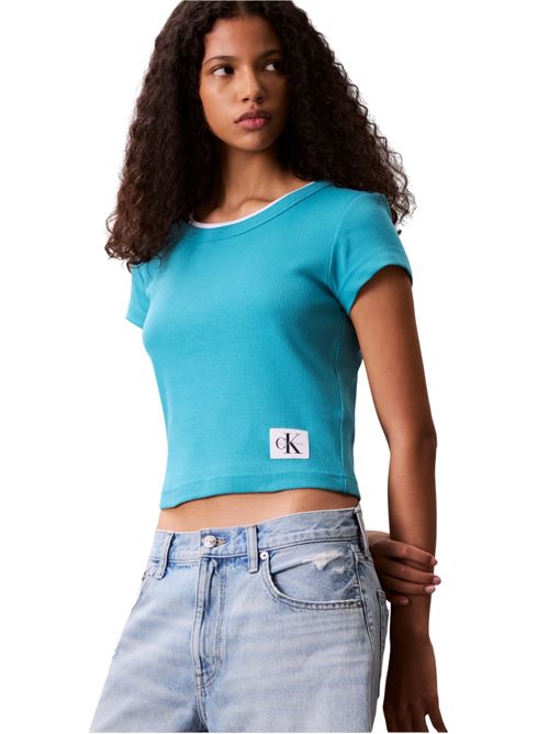 LV047C200GXEG AZZURRO CALVIN KLEIN | T-shirts | LV047C200GXEG AZZURRO