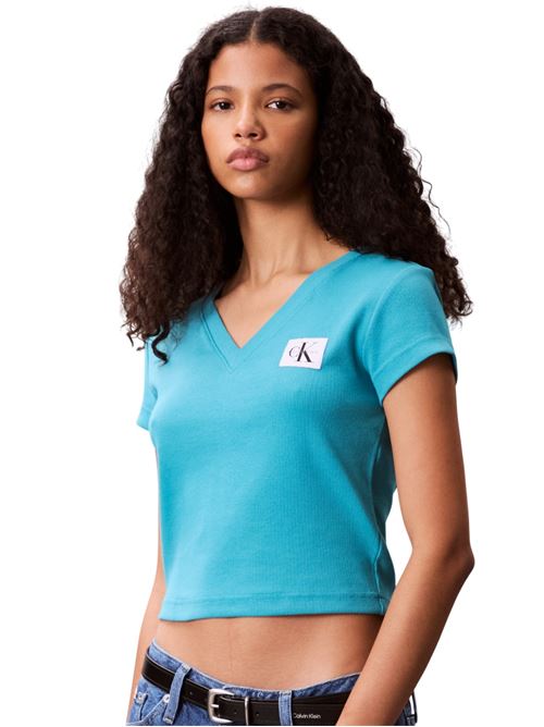 LV047C910GXEG AZZURRO CALVIN KLEIN | T-shirts | LV047C910GXEG AZZURRO