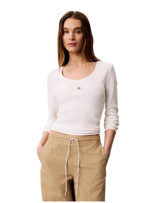 LV047D218GYAF BIANCO CALVIN KLEIN | T-shirts | LV047D218GYAF BIANCO