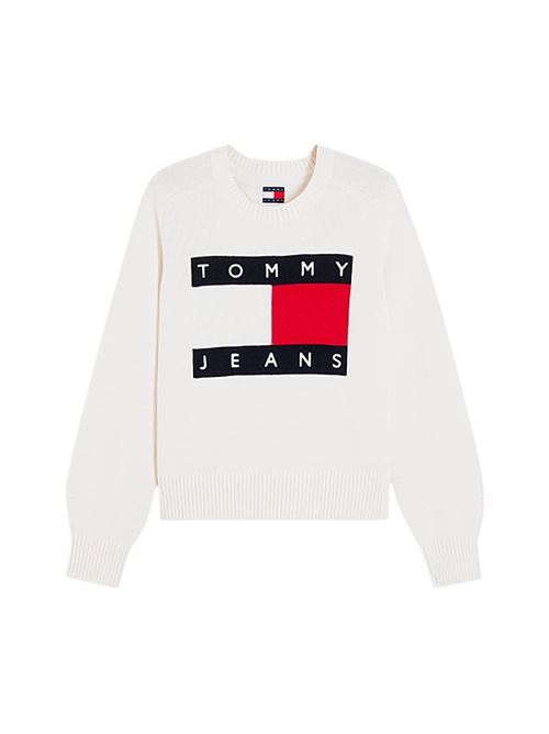 DW0DW23450YBH BIANCO Tommy Jeans | Maglie | DW0DW23450YBH BIANCO